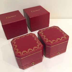 Cartier Ring cases and outer boxes (2 each)